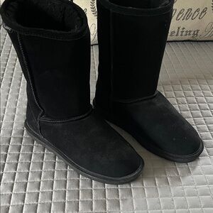 BearPaw Black Suede Footwear